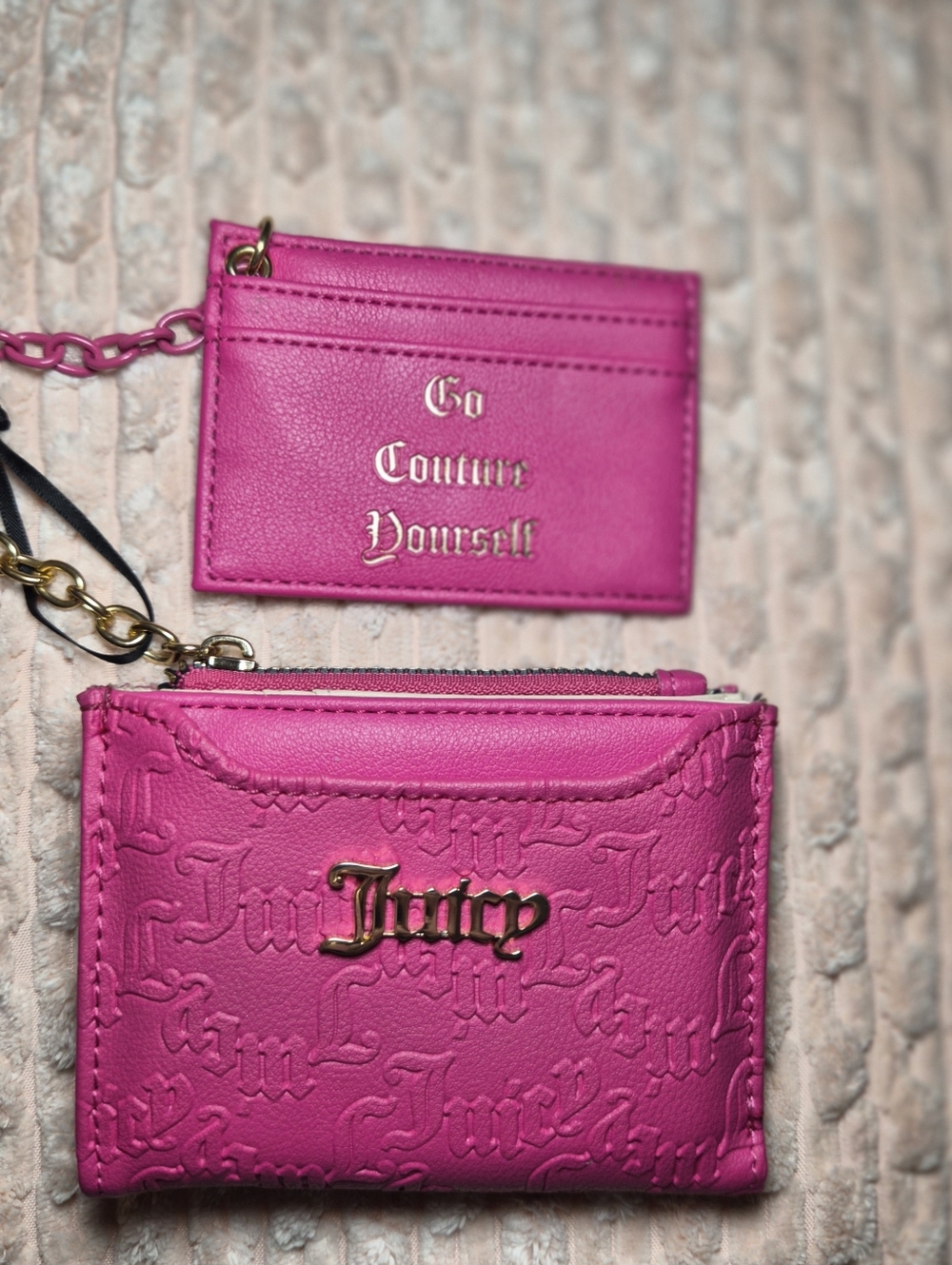 ✨ Juicy Couture "Go Couture Yourself" Pink ID Set ✨